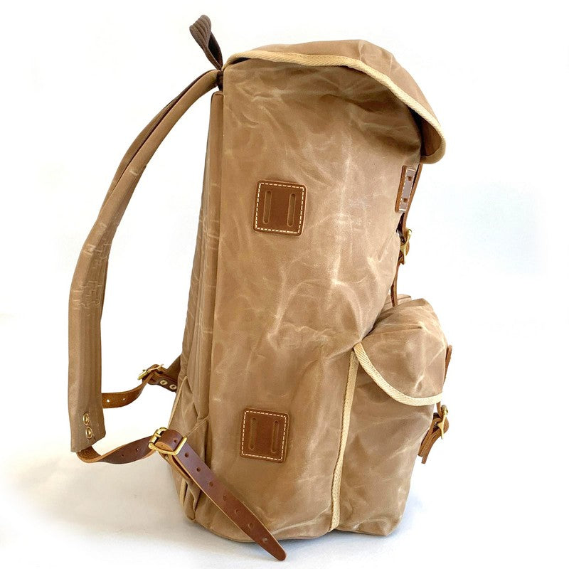 13551 3 batoh jubo bushcraft vandrak waxed 45l piskovy