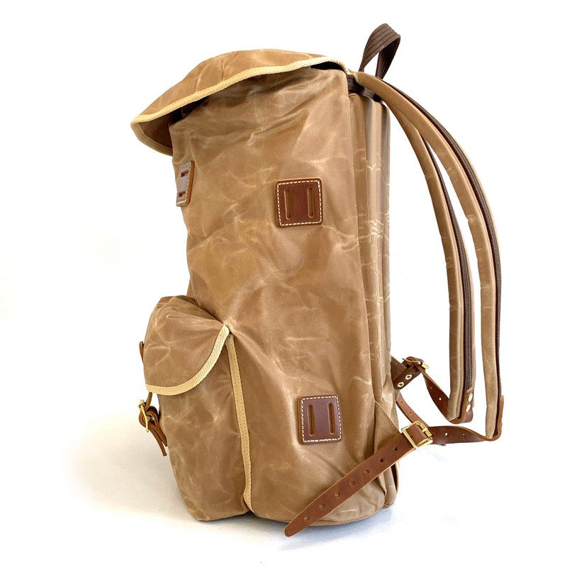 13551 4 batoh jubo bushcraft vandrak waxed 45l piskovy