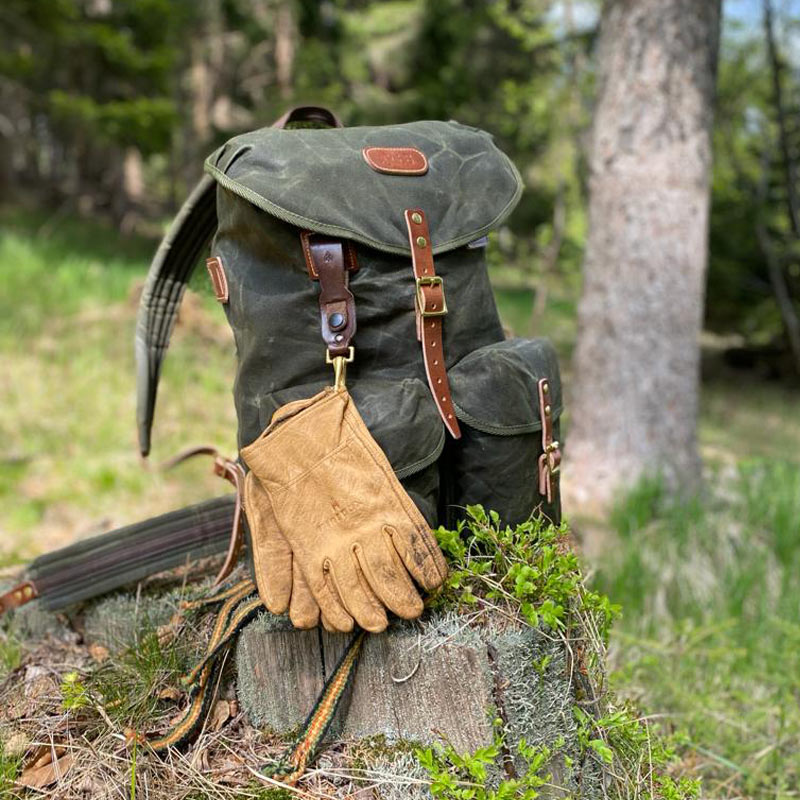 13554 2 batoh jubo bushcraft vandrak waxed 45l zeleny