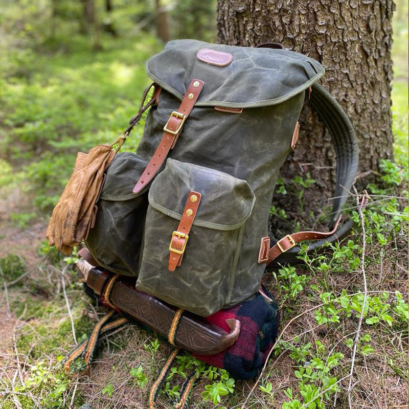 13554 batoh jubo bushcraft vandrak waxed 45l zeleny