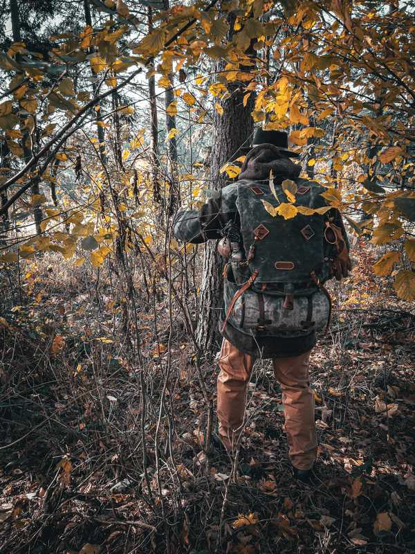 Batoh JUBÖ Bushcraft WAXED RukSak- zelený