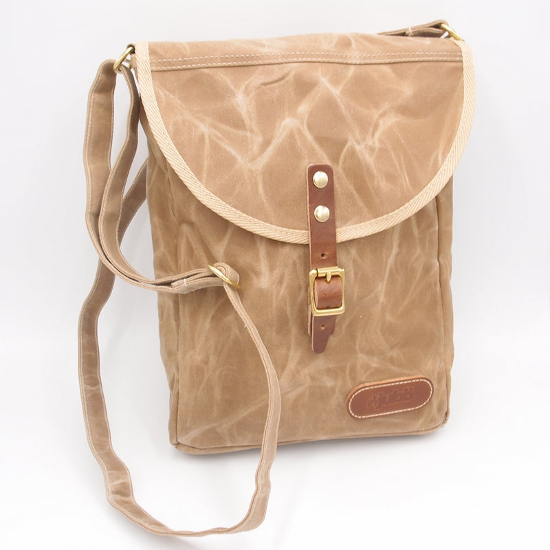 Taška přes rameno JUBÖ Bushcraft WAXED PocketBag - písková
