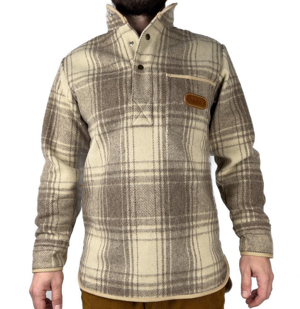 Vlněná košile JUBÖ Bushcraft Wool Shirt - béžová