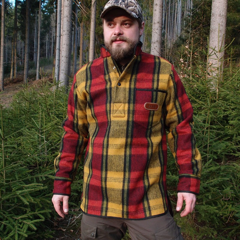 6937 2 vlnena kosile jubo bushcraft wool shirt bezova