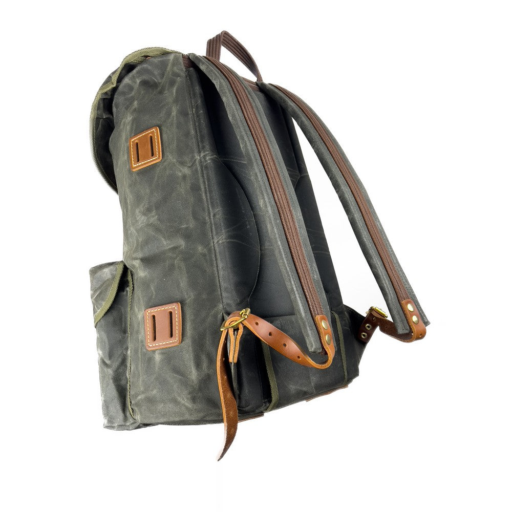 Batoh JUBÖ Bushcraft VANDRÁK Waxed 45l - zelený