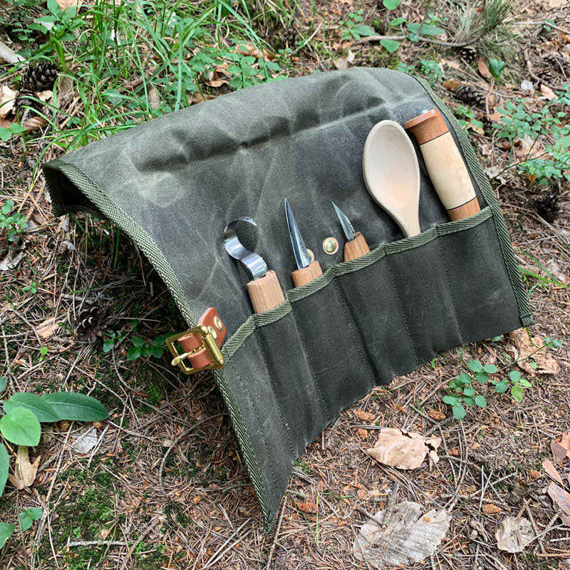 13557 1 obal na noze jubo bushcraft waxed wrap zeleny
