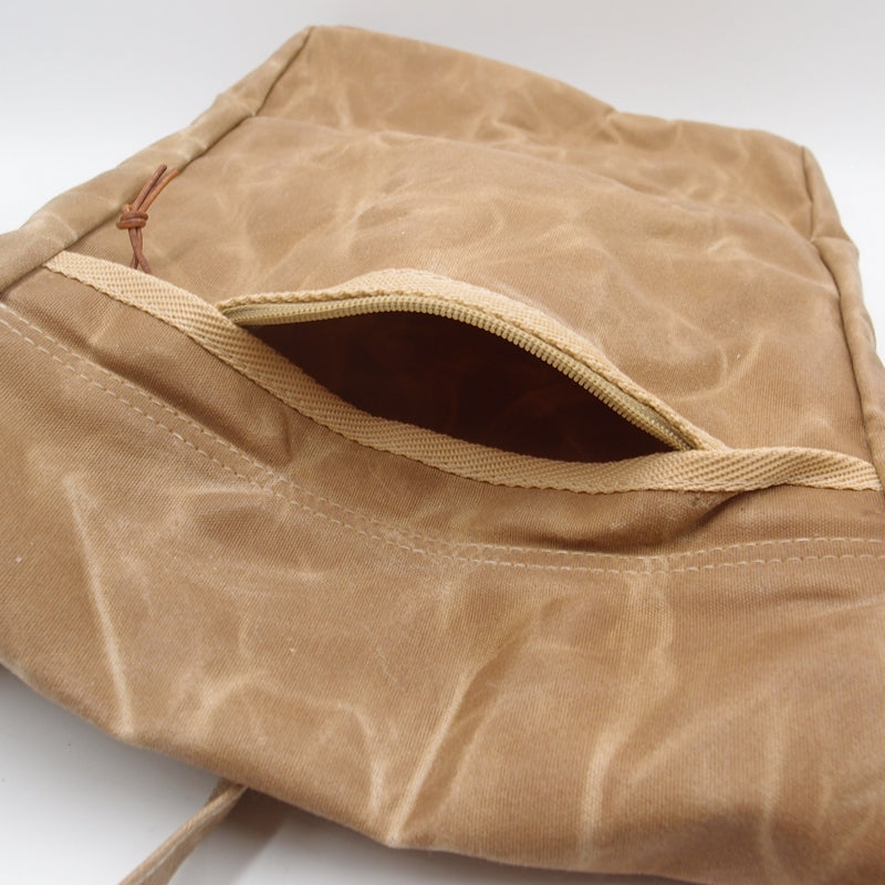 Taška přes rameno JUBÖ Bushcraft WAXED PocketBag - písková